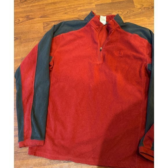The North Face Fleece Men Medium Pull Over Sweater Quarter Zip SoftJacket Adult‎ - Picture 3 of 7